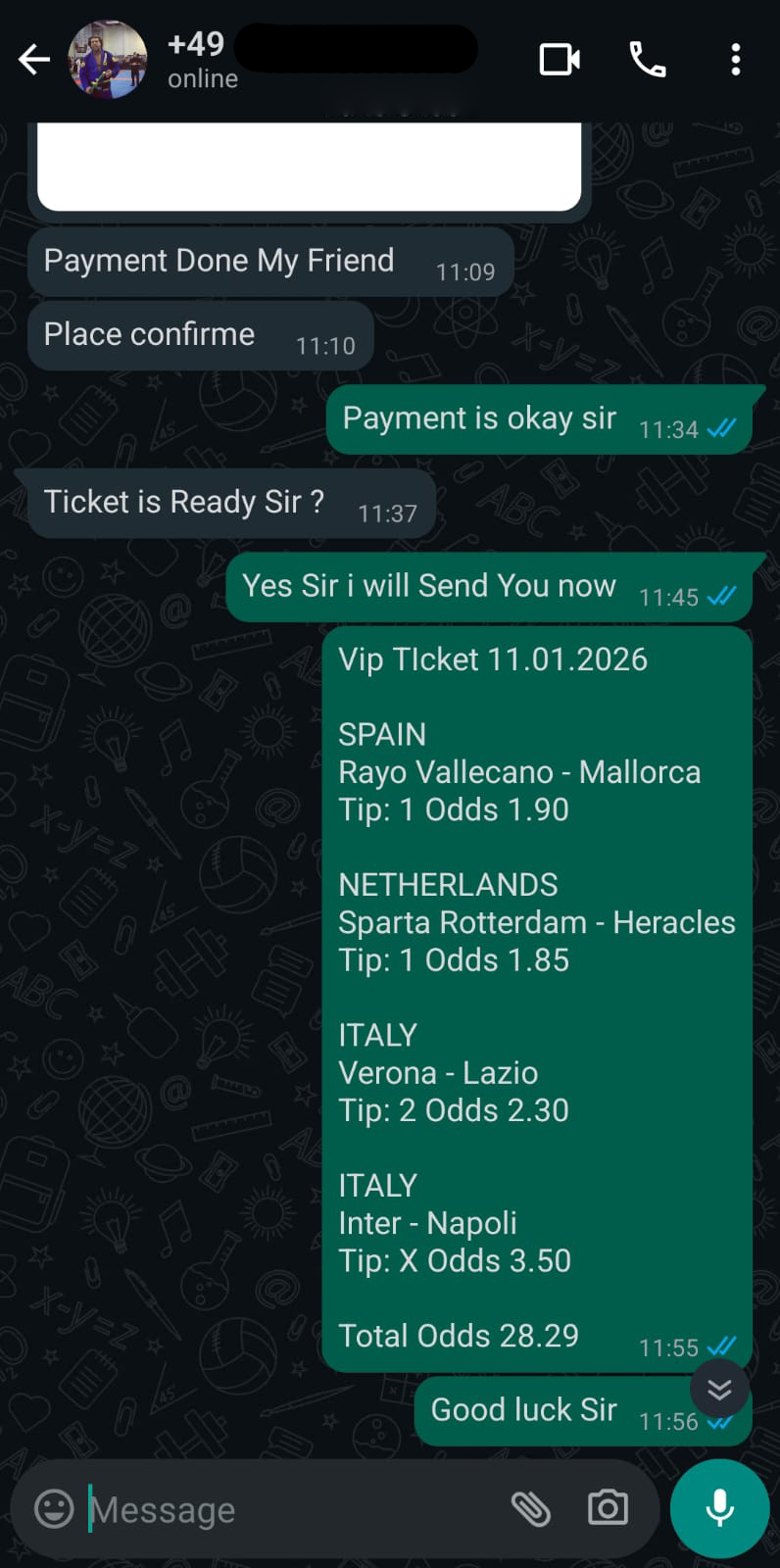 Fixed Matches sure bet odds from Europe Fixed Matches for Bet365 Betway 1xBet